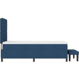  Postelja z vzmetnico in klopjo Modra 90x190 cm Tkanina, (22083836) | Shoptok.si