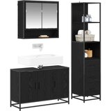 VidaXL Komplet pohi&amp;scaron;tva za kopalnico 3 pcs Star les 90 x 33 x 60 cm Slike
