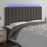  Uzglavlje tamnosivo 160x5x118/128 cm baršunasto Cijene