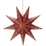 Papirnata božična zvezda, Dark Red - 60 cm