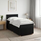  Boxspring krevet s madracem Crna 90 x 200 cm Tkanina | shoptok.hr