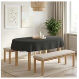 vidaXL Klobučevina za mizo 5 kos Ovalna Temno siva 130 x 180 cm Cene