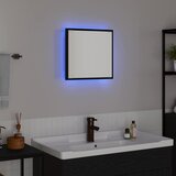  LED kupaonsko ogledalo Zidne Crni hrast 40 x 37 x 8.5 cm | shoptok.hr