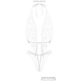 CHRISTINE otvoreni set bodija (bijeli) | shoptok.hr