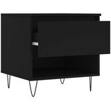  Stolić za kavu crni 50 x 46 x 50 cm od konstruiranog drva | Shoptok.si