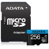 Adata UHS-I MicroSDXC 256GB class 10 + adapter AUSDX256GUICL10A1-RA1 memorijska kartica Cene