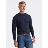 Ombre Men's unprinted longsleeve - navy blue | Shoptok.si