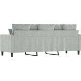  Trosjed svjetlosivi 180 cm baršunasti | shoptok.hr