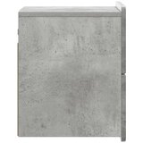  Noćni ormarić za montažu na zid Betonska siva 33 x 34 5 x 43 cm | shoptok.hr