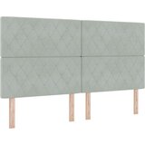 Box Spring Krevet s Madracem Svjetlosiva Super King Baršun | shoptok.hr