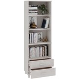  Visoka komoda HAMAR bijela 60 x 35 x 180 cm od masivne borovine | Eponuda.com