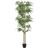 vidaXL Umetno bambusovo drevo 1216 listov 180 cm zeleno Cene