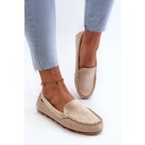 Boto Women's Beige Faux Suede Moccasins Amrutia Cene