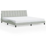  Okvir za krevet bez madraca Hanko svjetlosivi 200 x 200 cm baršunasti | shoptok.hr
