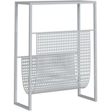vidaXL stalak za časopise srebrni 35 x 15 x 45 cm čelični | shoptok.hr