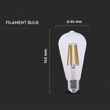  led sijalica filament ST64 E27/4W/230V 3000K energetski razred a | Eponuda.com
