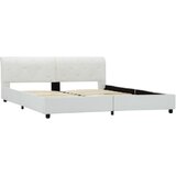  Okvir za krevet od umjetne kože bijeli 160 x 200 cm | shoptok.hr