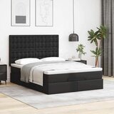  Otomanski krevet s madracem crni 140x190 cm umjetna koža - Crna 140 x 190 cm | shoptok.hr