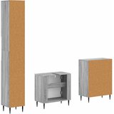  Set za kupaonicu od 3 dijela HAARLEM Siva Sonoma | shoptok.hr