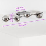  Brilagi - LED plafonski luster MILLA 4xG9/3W/230V crni hrom/zadimljeno staklo | Eponuda.com