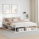 vidaXL Okvir kreveta bez madraca Bijeli 160x200 cm Metalni | shoptok.hr