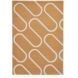 Catherine Lansfield Oker rumena preproga 120x170 cm Linear Curve – Cene