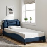 Furnova posteljni okvir brez vzmetnice Modra 80x200 cm Tkanina, (22055763) | Shoptok.si