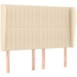  Krevet s oprugama i madracem krem 140 x 190 cm od tkanine | shoptok.hr