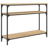 Maison Chic Konzolna mizica - miza ob steni sonoma hrast 100x29x75 cm inženirski les, (21786583) Cene