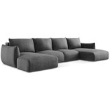 Makamii Tamno siva sklopiva kutna garnitura (u obliku slova "U") Leila – | shoptok.hr