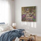  Slika - Claude Monet – A Pathway in Monet\'s Garden 80x80 U prirodnom drvenom okviru | shoptok.hr