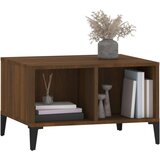  Klubska mizica rjav hrast 60x50x36,5 cm inženirski les, (20714385) | Shoptok.si