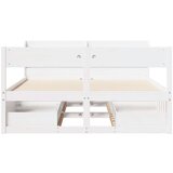 vidaXL Posteljni okvir brez vzmetnice bel 120x200 cm trdna borovina | Shoptok.si