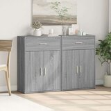 vidaXL Komoda 2 kosa siva sonoma 60x30x84 cm inženirski les | Shoptok.si