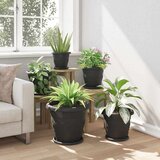  Okrogli cvetlični lonec 6 pcs Črna Ø 39 x 32 cm Plastika, (5000207356) | Shoptok.si
