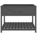  Sadilica s policom siva 111,5x111,5x81 cm od masivne borovine | shoptok.hr