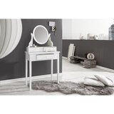 Landscape kozmetična miza steklo, leseni material | Shoptok.si