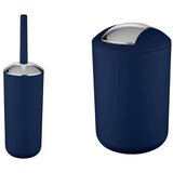 Wenko Tamno plavi plastičan set pribora za kupaonicu Brasil – | shoptok.hr