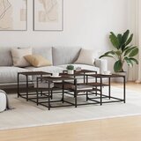  Stolić za kavu smeđa boja hrasta 121x121x40cm konstruirano drvo | shoptok.hr