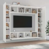  8-dijelni set TV ormarića bijeliod konstruiranog drva | shoptok.hr