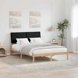  Okvir kreveta Smeđa i crna 160 x 200 cm Masivna borovina | shoptok.hr