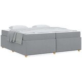  Okvir kreveta s madracem Svjetlosiva 200 x 200 cm tkanina | shoptok.hr