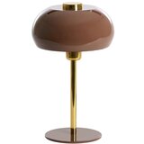 Light & Living Rjava namizna svetilka s kovinskim senčilom (višina 34 cm) Surin – | Shoptok.si
