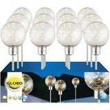 Globo Solarna svetilka (LED, premer: 10 cm, višina 72 cm, IP44, bela) | Shoptok.si