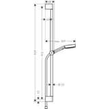 Hansgrohe tuš set Pulsify 105 3j Relax Eco U'S 900, mat črn (24171670) | Shoptok.si