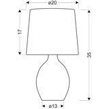 Candellux Lighting AMBON Stona lampa 1X40W E14 crna | Eponuda.com