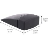 Wagner Talni blažilnik za vrata, DxŠxV 82 x 50 x 20 mm, črne barve | Shoptok.si