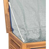  Kutija za pohranu s vrećom 150x50x53 cm masivna tikovina | shoptok.hr