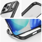 Rock Guard Lens Protection Series maskica za iPhone 17 Pro prozirno-crna | shoptok.hr