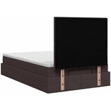  Krevet od pjene s madracem i LED-om Tamno smeđa 120 x 200 cm - Tamno smeđa 120 x 200 cm Dizajn s rombovima | shoptok.hr